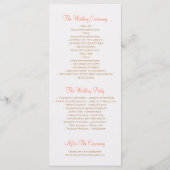 Rustieke Bloemen Mason Jar Elegante Trouwprogramma Programmakaart (Achterkant)