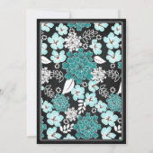 Rustieke Bloemen Mason Jar Krijtbord Verjaardag 4 Kaart (Achterkant)