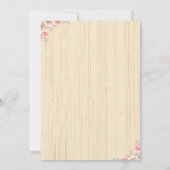 Rustieke Bloemen Mason Jar Lace & Twine Baby showe Kaart (Achterkant)