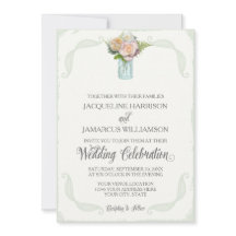 Rustieke Bloemen Mason Jar Rozen Script Typografie