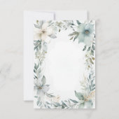 Rustieke Bloemen & Minimalist Save the Date Kaart (Achterkant)