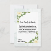 Rustieke bloemen & minimalistische bedankkaart (Voorkant)