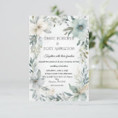 Rustieke Bloemen & Minimalistische Huwelijk RSVP K (Staand voorkant)