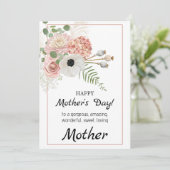 Rustieke Bloemen Moederdag Kaart – Blooming Togeth (Staand voorkant)