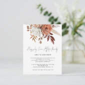 Rustieke bloemen nog lang en gelukkig na een feest kaart (Staand voorkant)