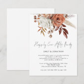 Rustieke bloemen nog lang en gelukkig na een feest kaart (Voorkant / Achterkant)