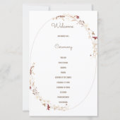 Rustieke Bloemen Ovaal Foto Botanische Krans Progr (Achterkant)