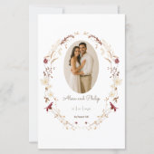 Rustieke Bloemen Ovaal Foto Botanische Krans Progr (Voorkant)