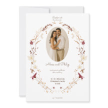 Rustieke Bloemen Ovaal Foto Lijst Botanische Krans