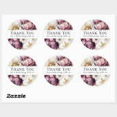 Rustieke Bloemen Overvloed Dankjewel Ronde Sticker (Vel)