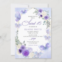 Rustieke Bloemen Paarse Lila Vlinders Zoet 16