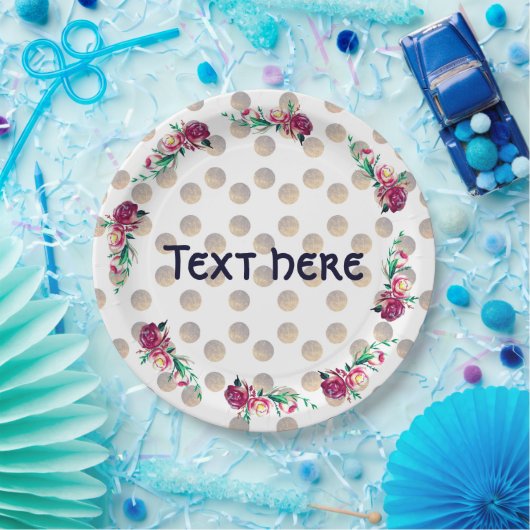 Rustieke Bloemen Party Papier Borden Papieren Bordje (Feest)