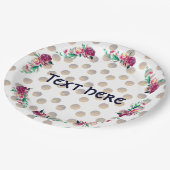 Rustieke Bloemen Party Papier Borden Papieren Bordje (Gekanteld)