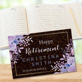 Rustieke Bloemen Pastel Waterverf Pensioen Party Gastenboek