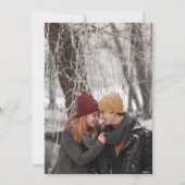 Rustieke Bloemen Pinecone Engagement Party Foto Kaart (Achterkant)