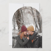 Rustieke Bloemen Pinecone Engagement Party Fotoboo Kaart (Achterkant)