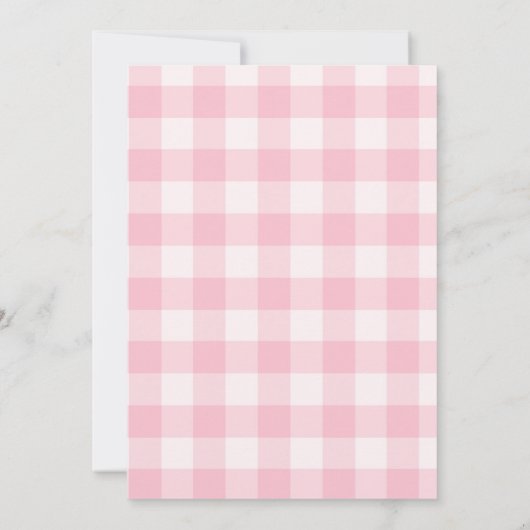 Rustieke Bloemen Roze Koper Moederdag Brunch Kaart (Achterkant)