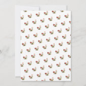 Rustieke Bloemen Rozen & Lantaarn Foto Vrijgezelle Kaart (Achterkant)