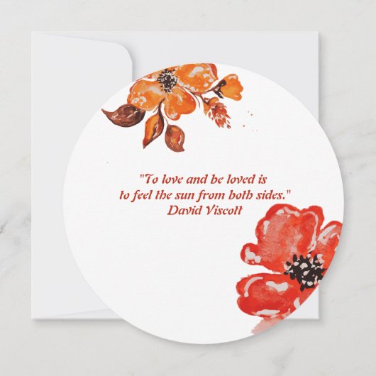 Rustieke bloemen save the date kaart (Achterkant)