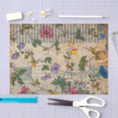 Rustieke Bloemen Stempel Lettering Decoupage Tissuepapier (Craft)