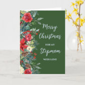 Rustieke bloemen stiefmoeder vrolijke kerst kaart (Gele Bloem)
