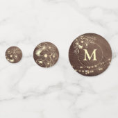 Rustieke Bloemen String Lights bruiloft Confetti (Voorkanten)