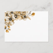 Rustieke Bloemen Trouwdetails Informatiekaartje (Achterkant)