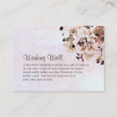 Rustieke Bloemen Trouwen Wishing Well Informatiekaartje (Voorkant)