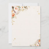 Rustieke Bloemen Twin Pompoen Drive door Baby show Kaart (Achterkant)