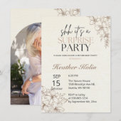 Rustieke Bloemen Verrassing Pensioen Kaart Online (Voorkant / Achterkant)