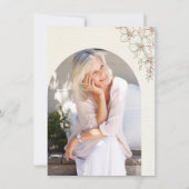 Rustieke Bloemen Verrassing Pensioen Kaart Online (Achterkant)