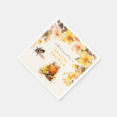 Rustieke bloemen vond ze haar honingbruid servet (Hoek)