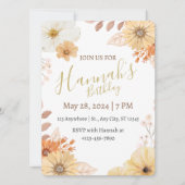 Rustieke bloemen voor vrouwen – Boho herfstbloemen Kaart (Voorkant)