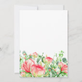 Rustieke bloemen waterverf moderne zoete zestien kaart (Achterkant)