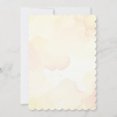 Rustieke Bloemen Waterverf Rozen bruiloft uitnodig Kaart (Achterkant)