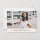 Rustieke Bloemen Wildflower Cowgirl Foto Bedankkaart (Achterkant)