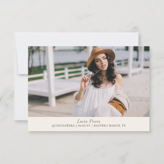 Rustieke Bloemen Wildflower Cowgirl Foto Bedankkaart (Achterkant)