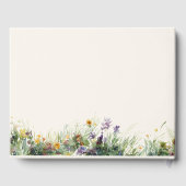 Rustieke Bloemen Wildflower Cowgirl Pet Quinceaner Gastenboek (Achterkant)