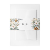 Rustieke Bloemen Winter Huwelijk Uitnodigingen Wikkel (Voorkant Voorbeeld)