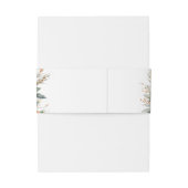 Rustieke Bloemen Winter Huwelijk Uitnodigingen Wikkel (Achterkant Voorbeeld)