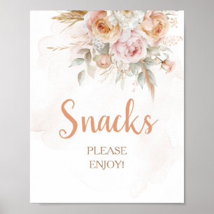 Rustieke bloemen zijn geen heerlijke verjaardagssn poster