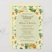 Rustieke Bloemen Zonnebloem Botanische Repetitie D Kaart (Voorkant / Achterkant)