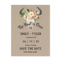 Rustieke bloemenantilope Hunt is over de datum red