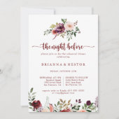 Rustieke bloemenavond voor repetitie diner kaart (Voorkant)