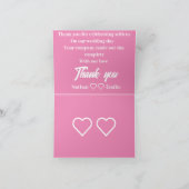 Rustieke bloemenbedankkaart bedankkaart (Binnen)