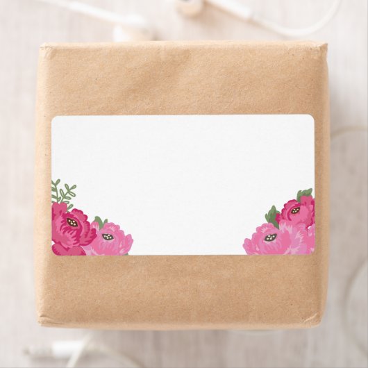 Rustieke bloemenblanco grote Adresetiketten Etiket (Insitu)