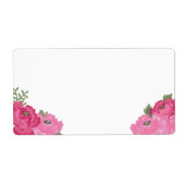 Rustieke bloemenblanco grote Adresetiketten Etiket (Voorkant)