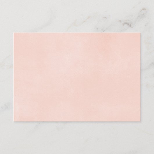 Rustieke bloemenboek verzoek meisje baby shower informatiekaartje (Achterkant)