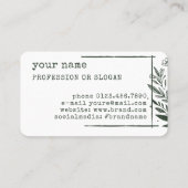 Rustieke Bloemenboetiek Bloemkruiden Tekening Groe Visitekaartje (Achterkant)