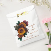 Rustieke bloemenbruid bruidegom dank u bruiloft bedankzakje (Gezegeld)